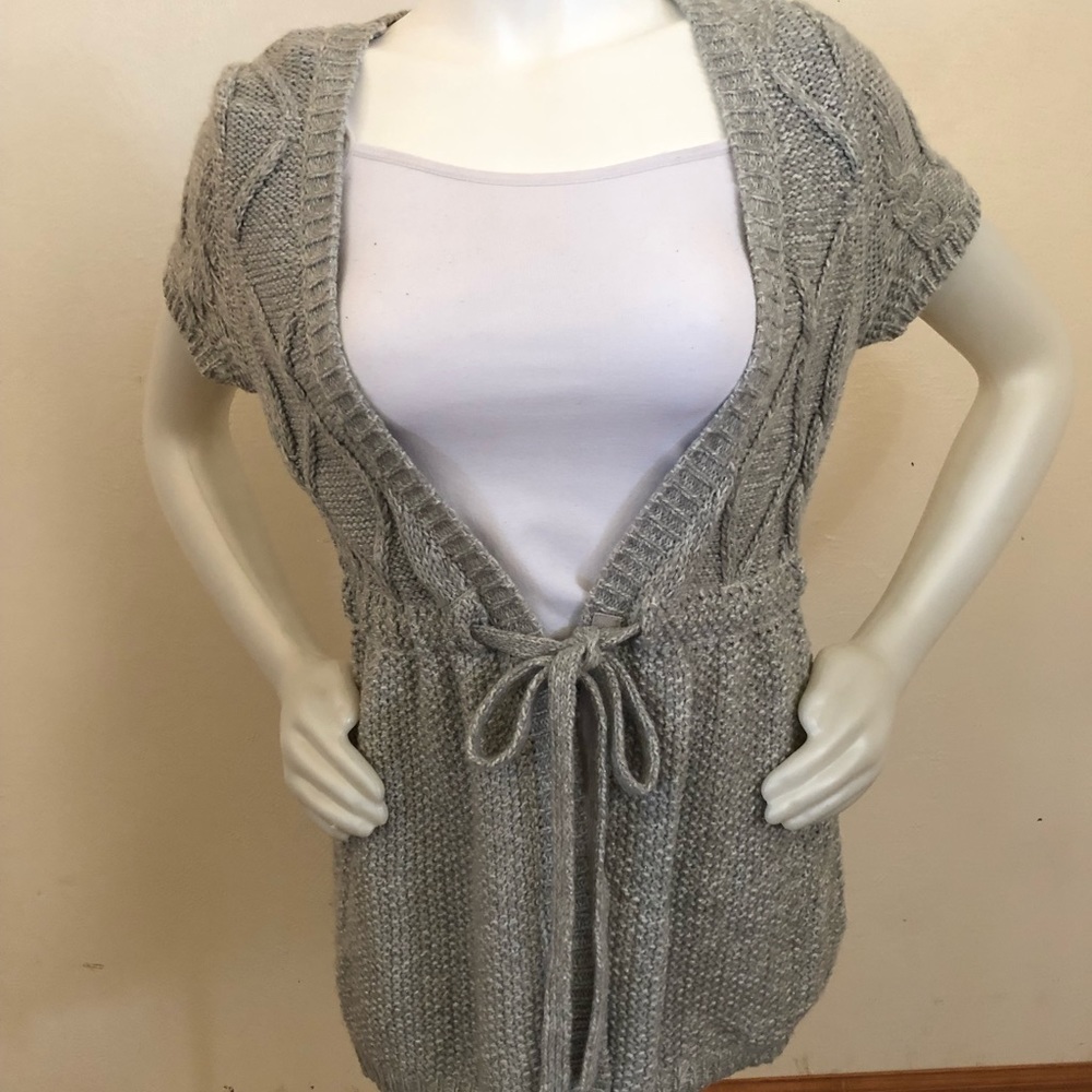Sparkly short sleeve sweater